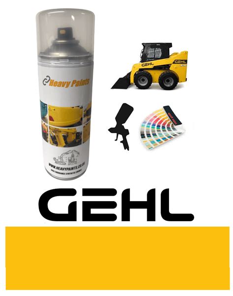 mustang skid steer yellow paint|Gehl Yellow Equipment Paint Aerosol .